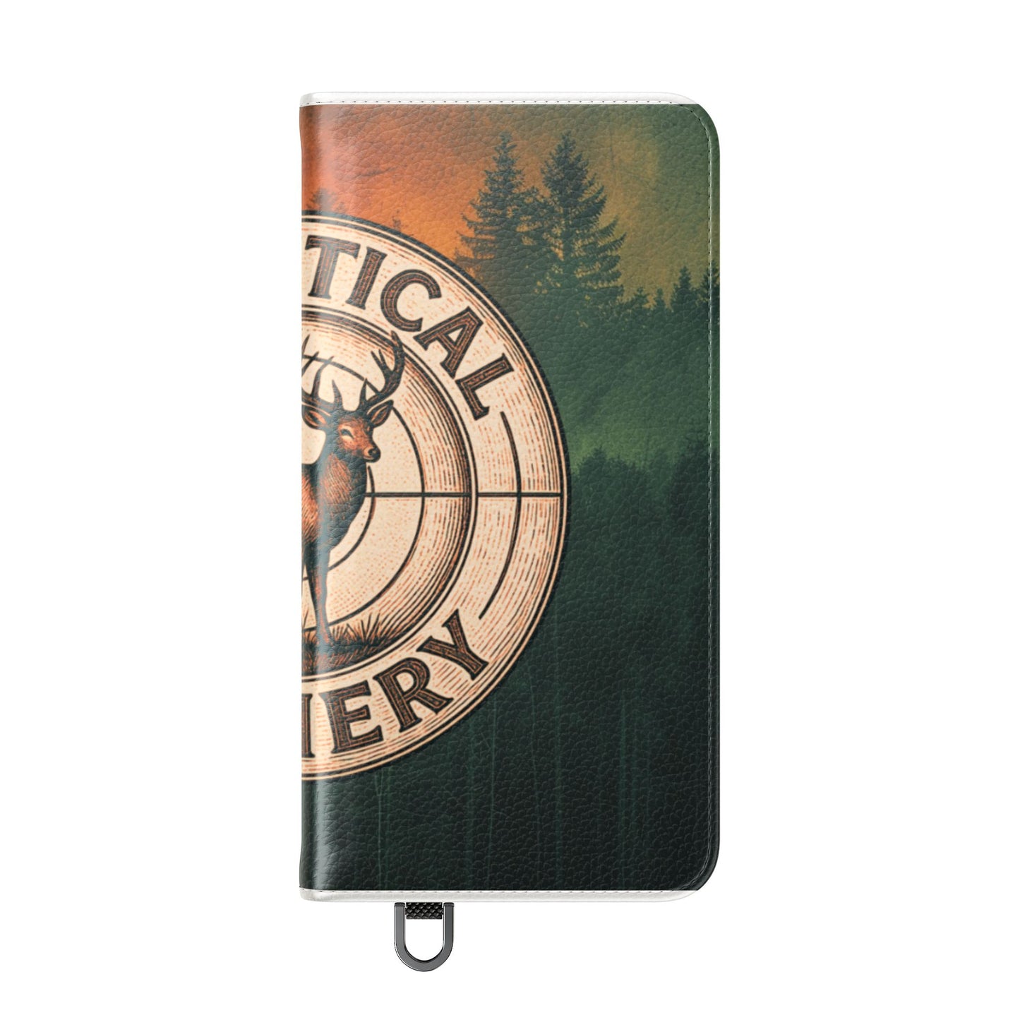 Analytical Archery Deer Phone Flip Case — Hunting Rustic Wallet Cover