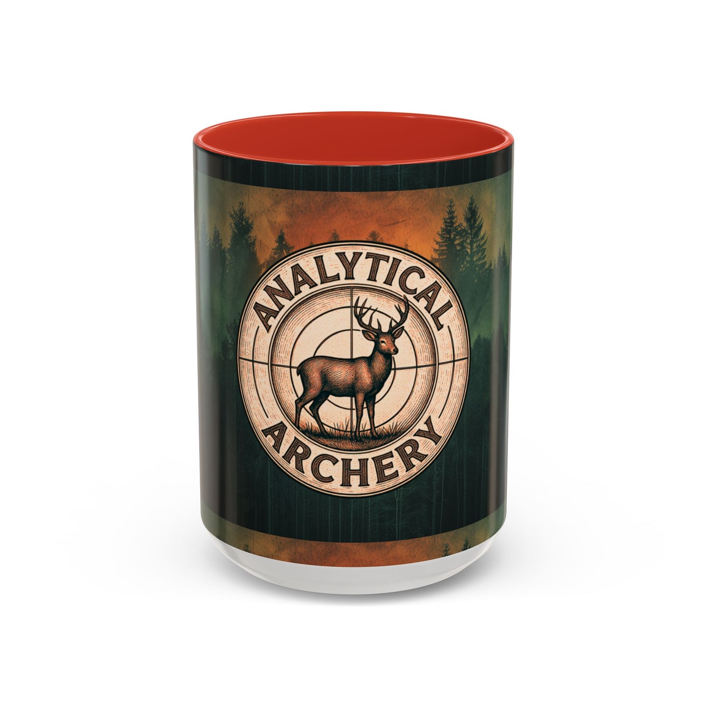 Analytical Archery Deer Coffee Mug — Hunting Rustic Accent Mug