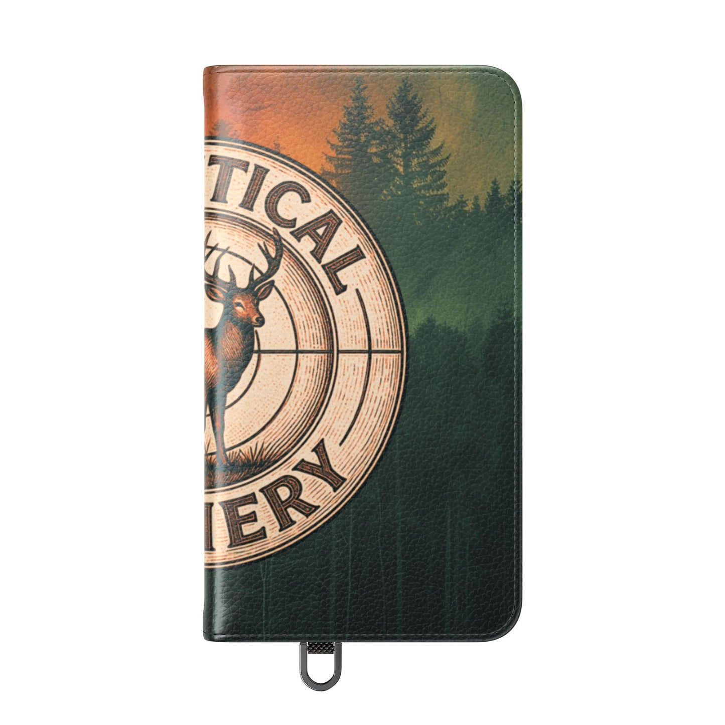 Analytical Archery Deer Phone Flip Case — Hunting Rustic Wallet Cover