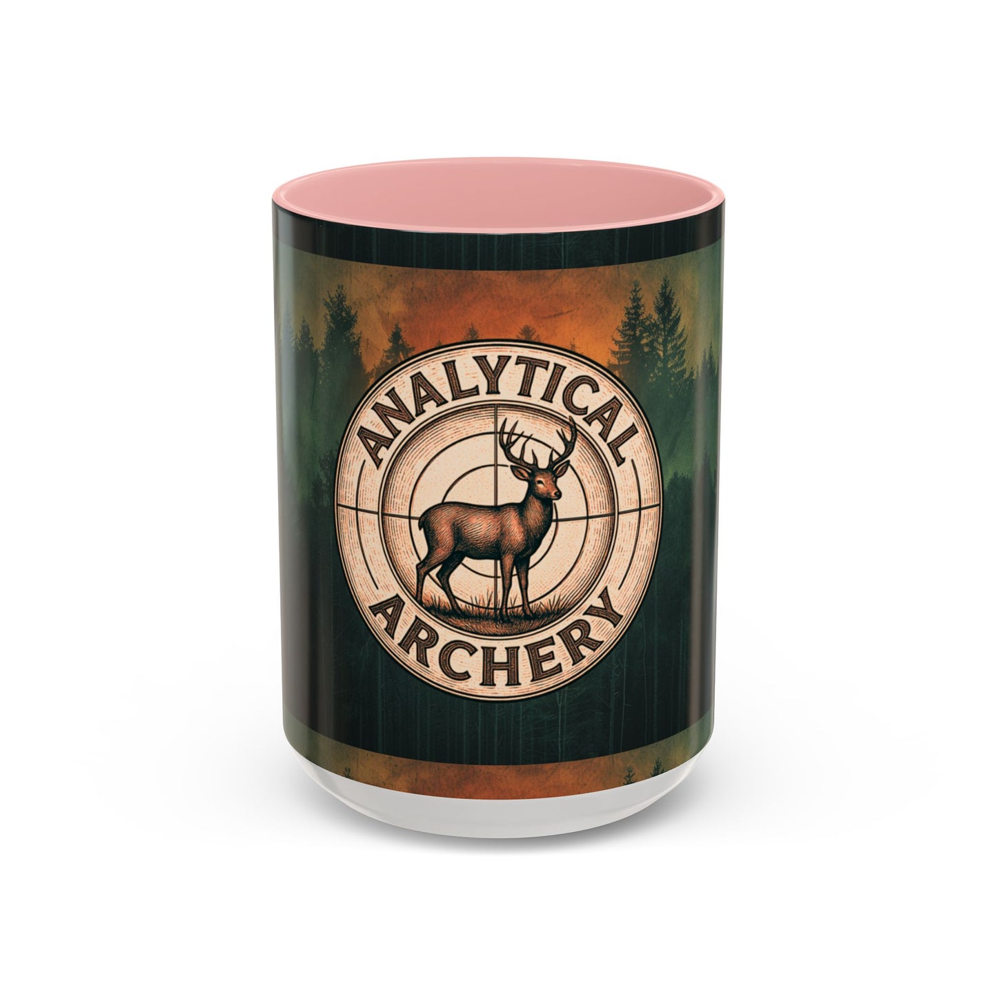 Analytical Archery Deer Coffee Mug — Hunting Rustic Accent Mug