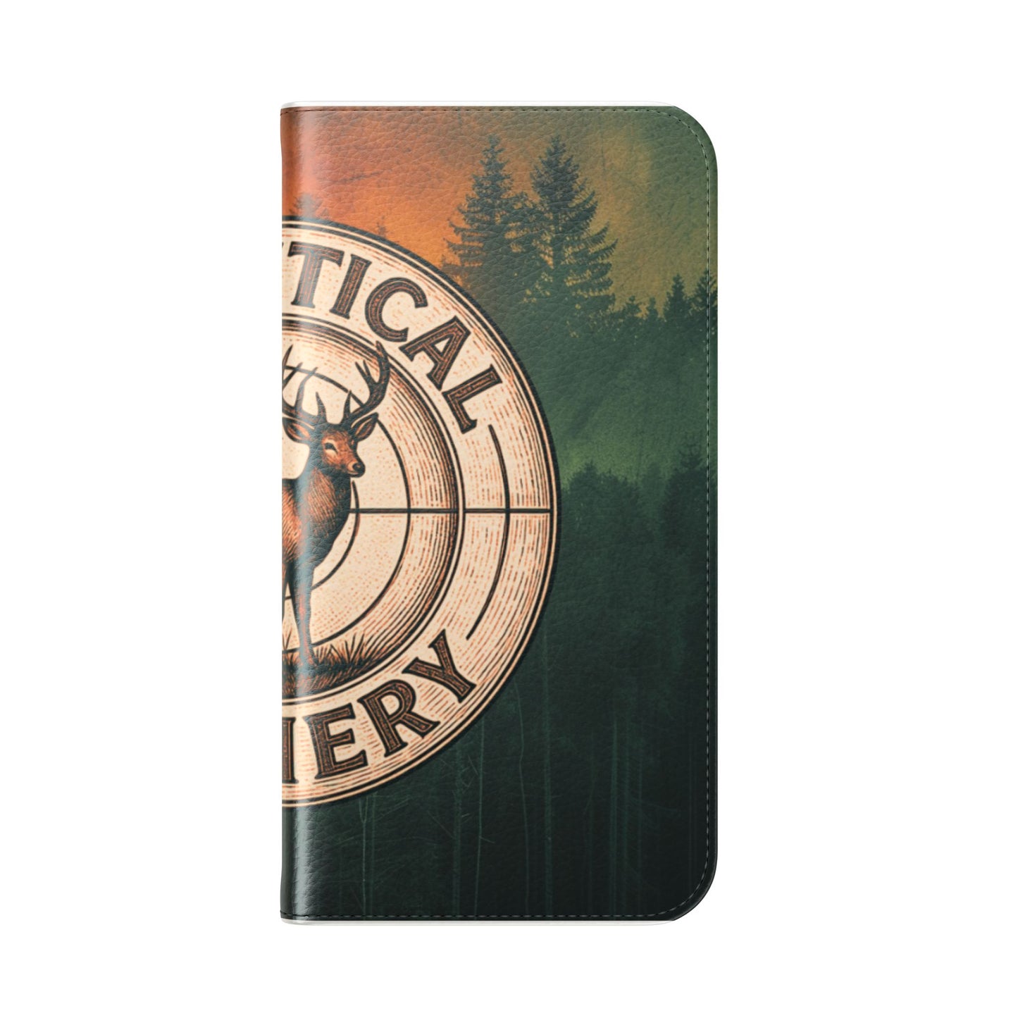 Analytical Archery Deer Phone Flip Case — Hunting Rustic Wallet Cover