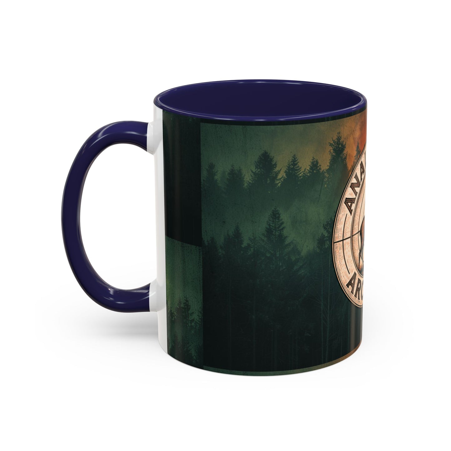 Analytical Archery Deer Coffee Mug — Hunting Rustic Accent Mug