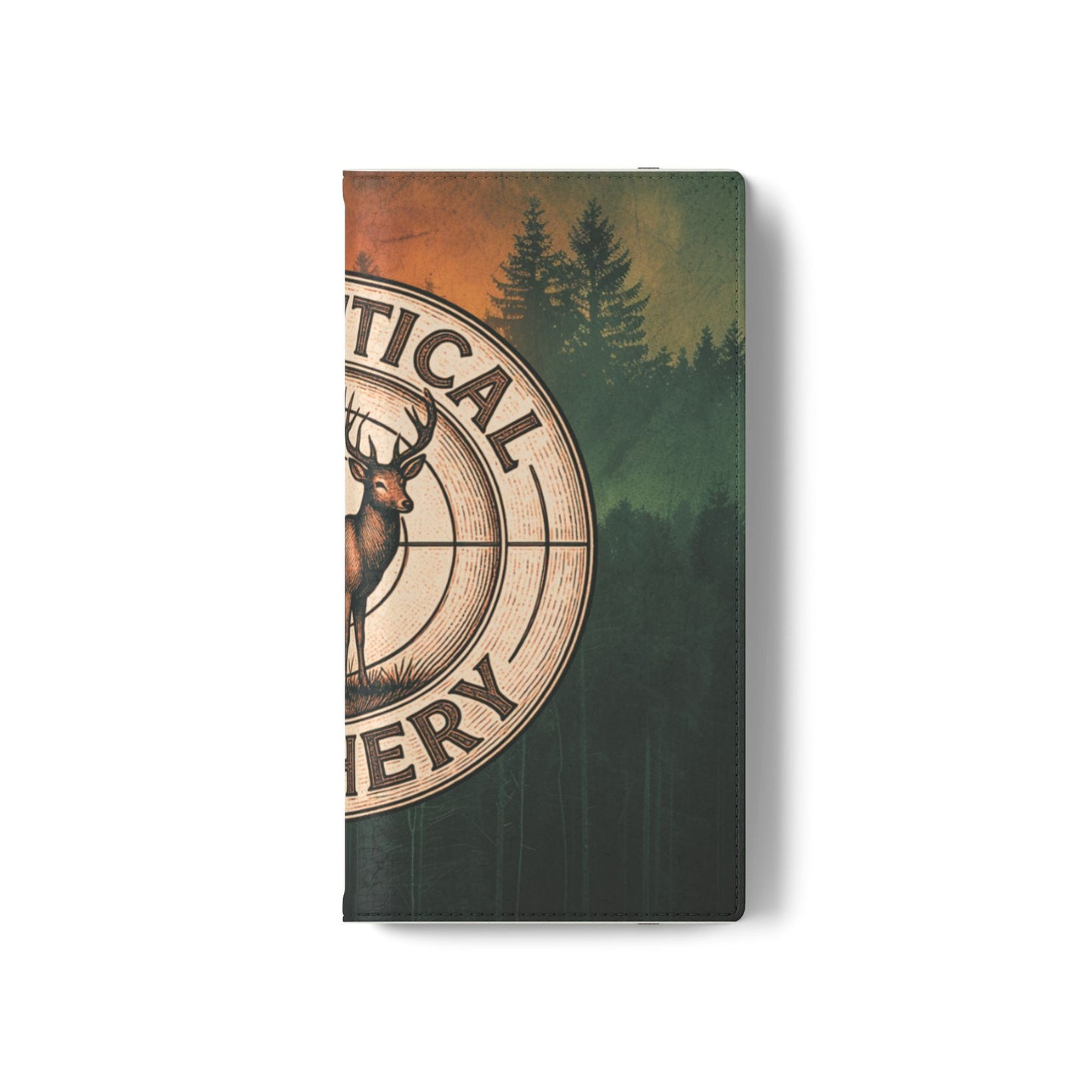 Analytical Archery Deer Phone Flip Case — Hunting Rustic Wallet Cover
