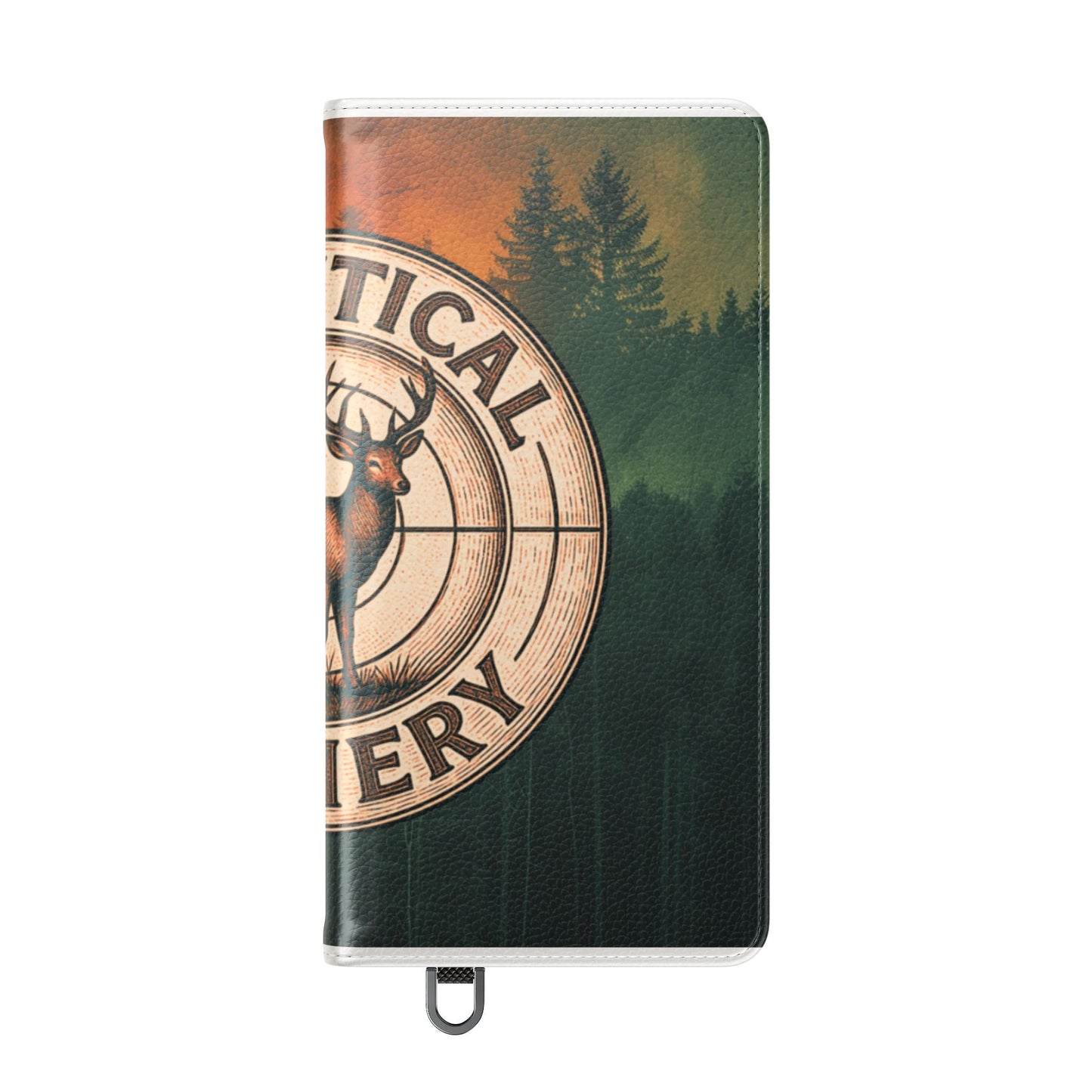Analytical Archery Deer Phone Flip Case — Hunting Rustic Wallet Cover