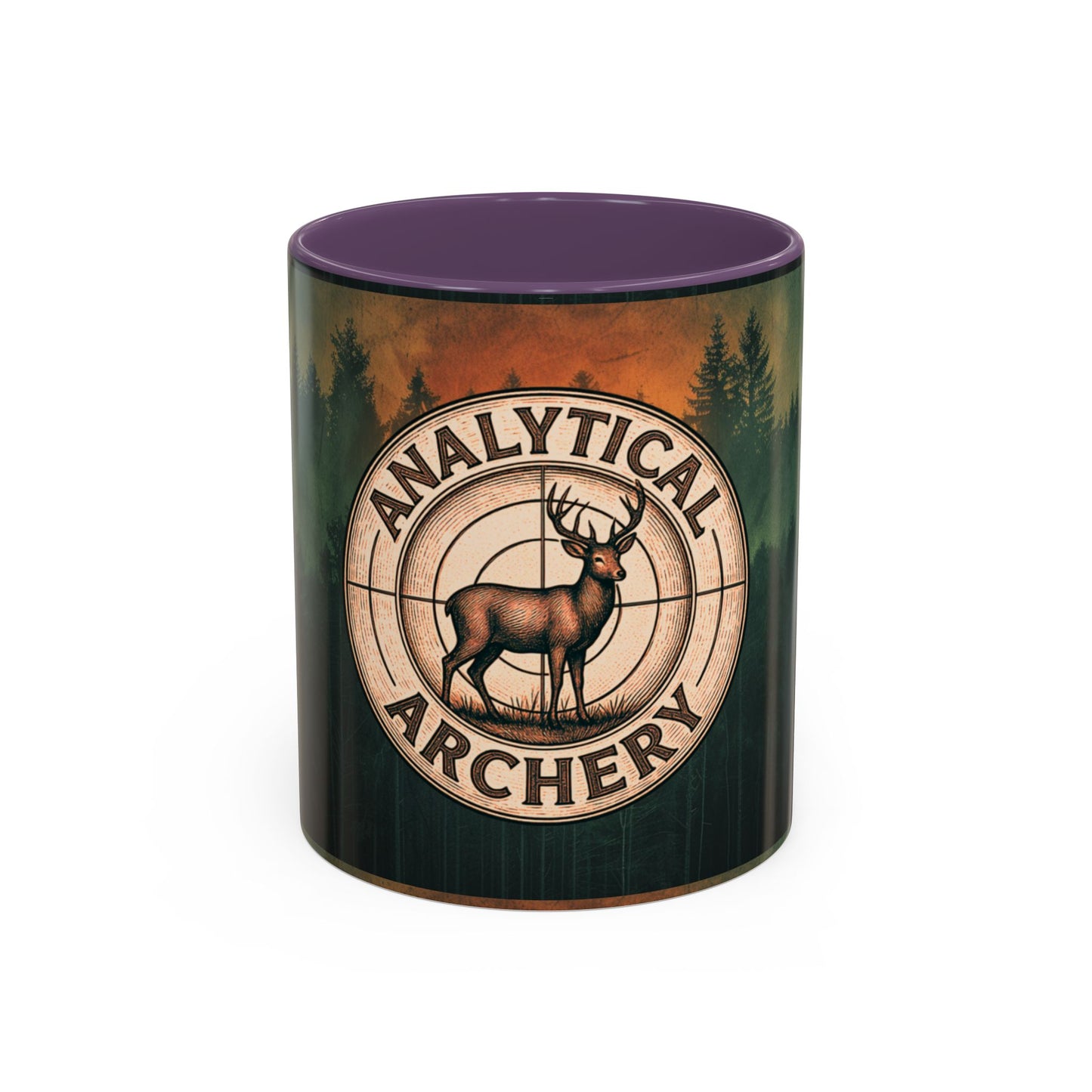 Analytical Archery Deer Coffee Mug — Hunting Rustic Accent Mug