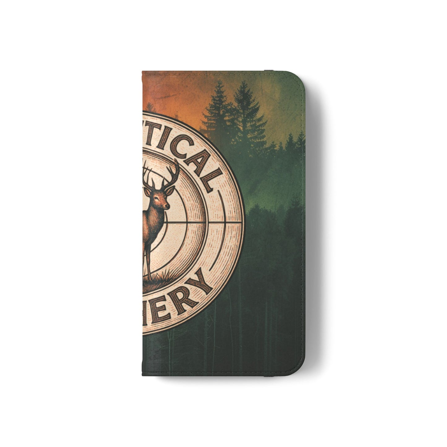 Analytical Archery Deer Phone Flip Case — Hunting Rustic Wallet Cover
