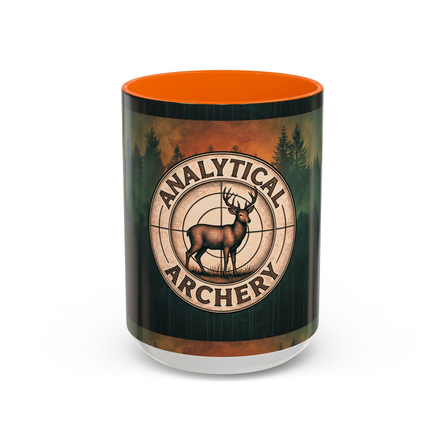 Analytical Archery Deer Coffee Mug — Hunting Rustic Accent Mug