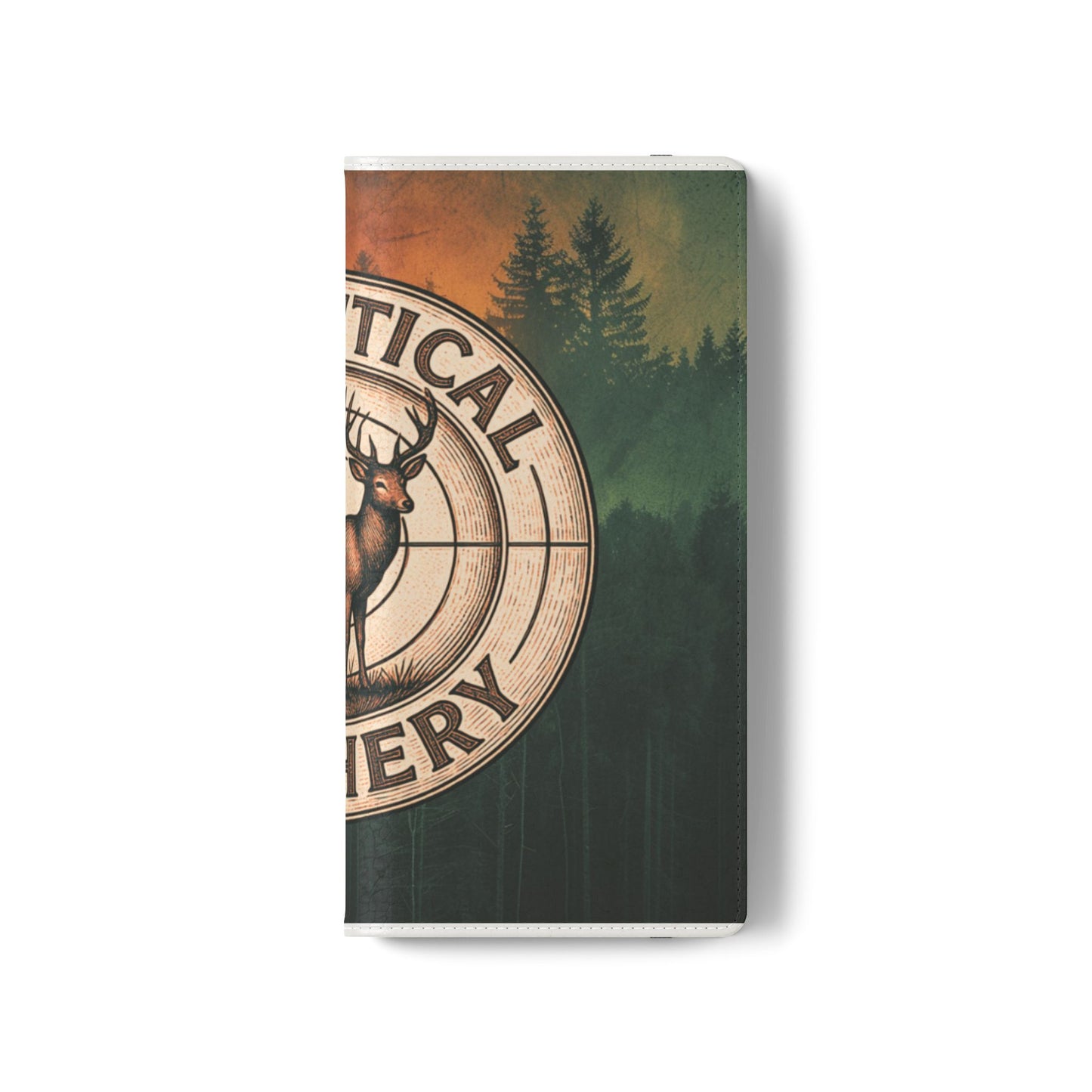 Analytical Archery Deer Phone Flip Case — Hunting Rustic Wallet Cover
