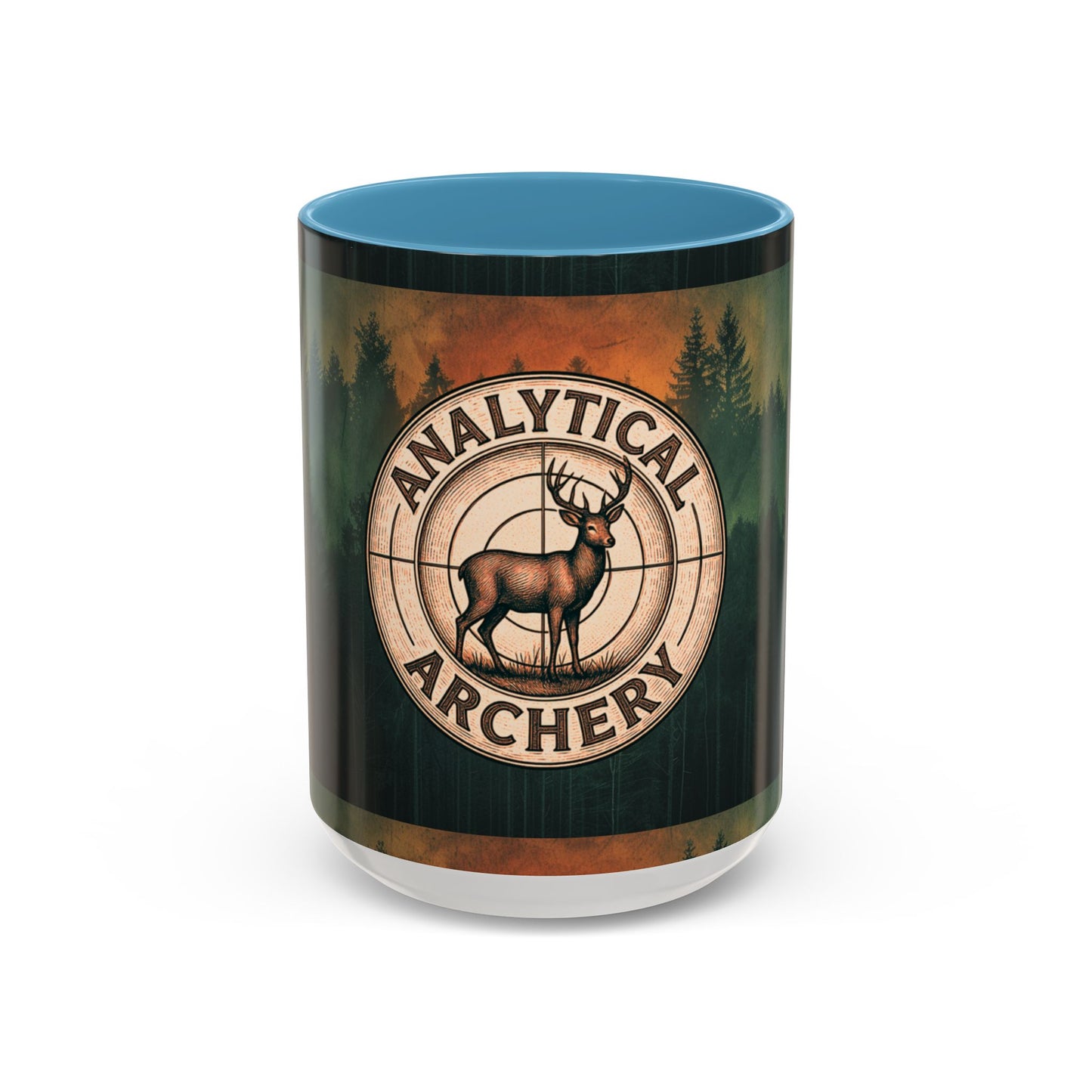 Analytical Archery Deer Coffee Mug — Hunting Rustic Accent Mug