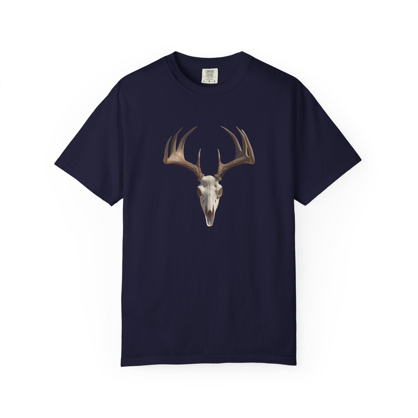 Deer Skull Archery T-Shirt — "Analytical Archer" Target Graphic