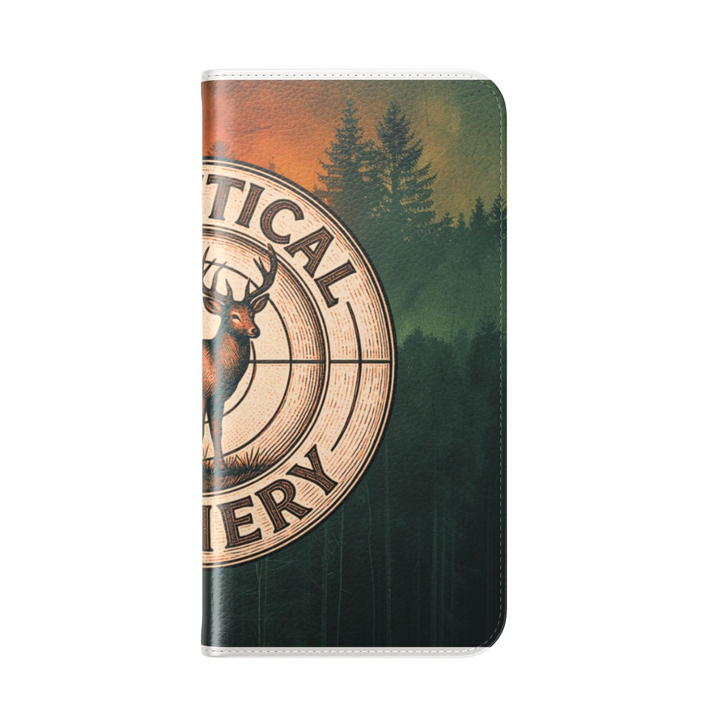 Analytical Archery Deer Phone Flip Case — Hunting Rustic Wallet Cover