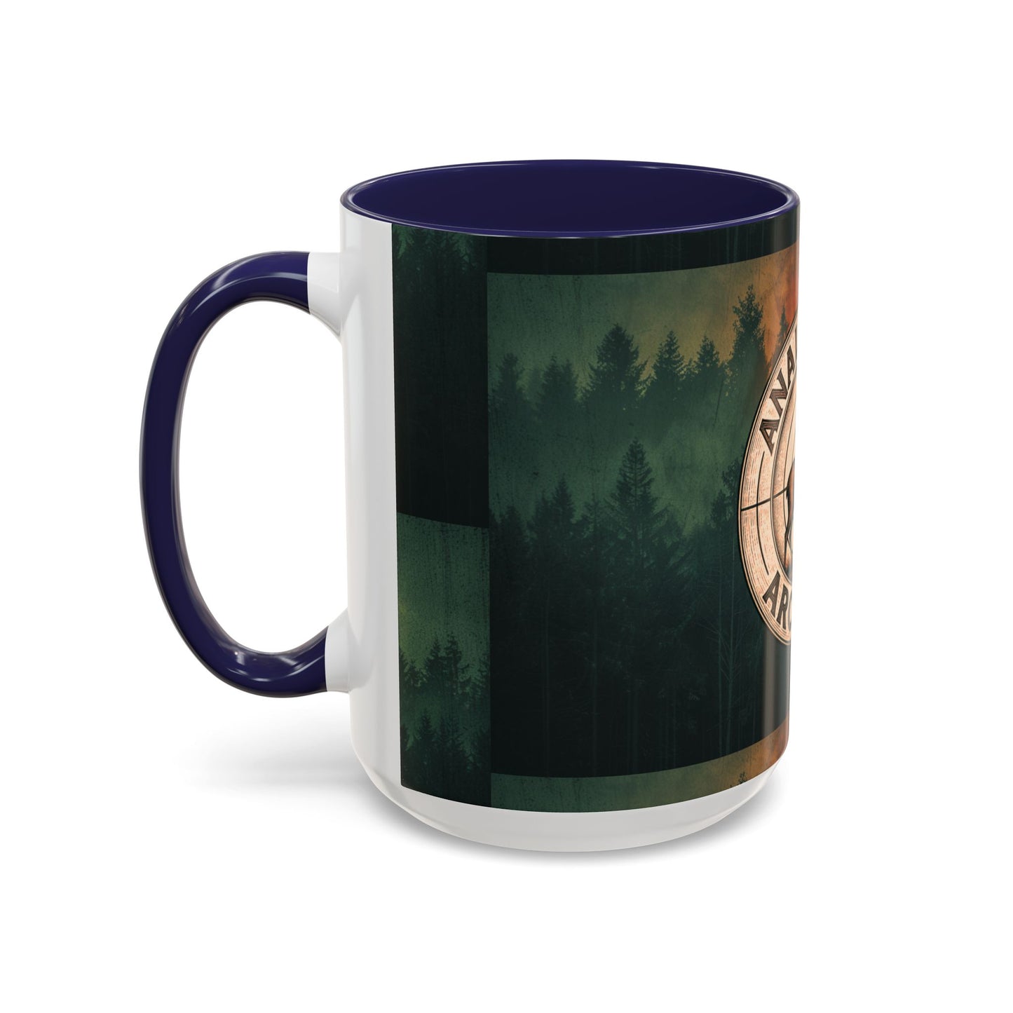 Analytical Archery Deer Coffee Mug — Hunting Rustic Accent Mug