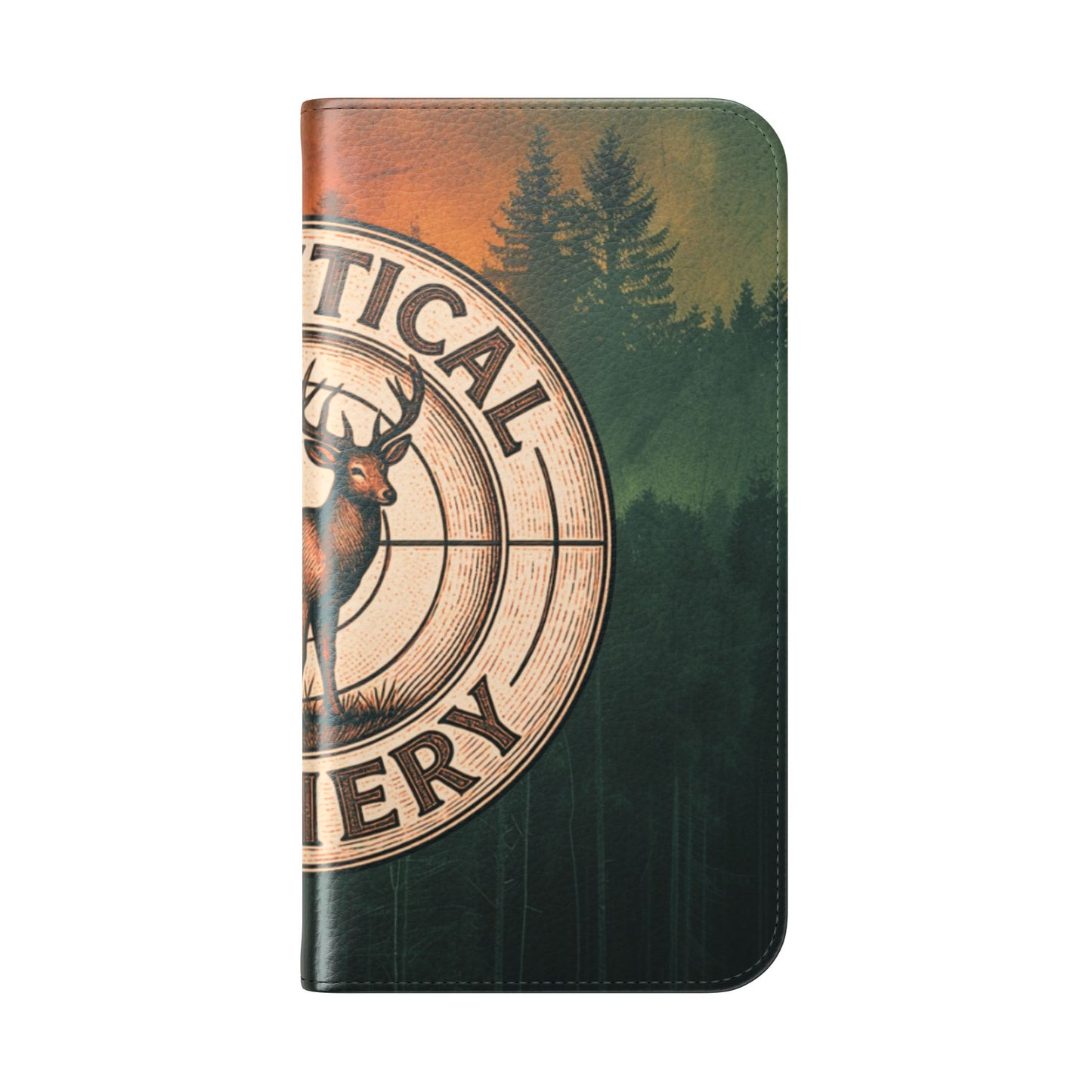 Analytical Archery Deer Phone Flip Case — Hunting Rustic Wallet Cover